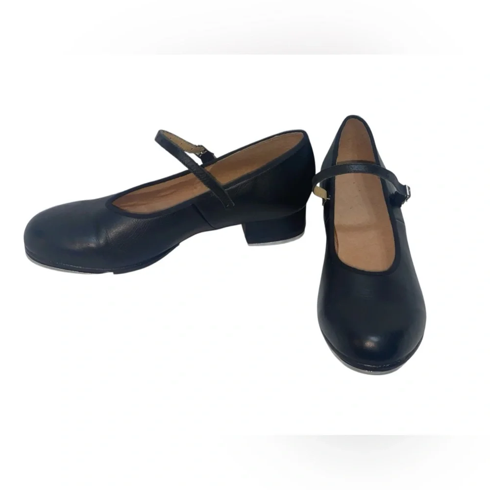 Bloch black Mary Jane techno tap shoes. Size 10 GUC - Picture 4 of 12